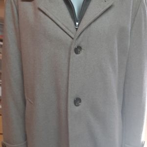 L.L. Bean Mens Wool Short Overcoat